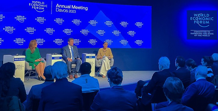 Ministro da Fazenda, Fernando Haddad, e ministra do Meio Ambiente, Marina Silva, participam da Special Session no Fórum Econômico Mundial em Davos