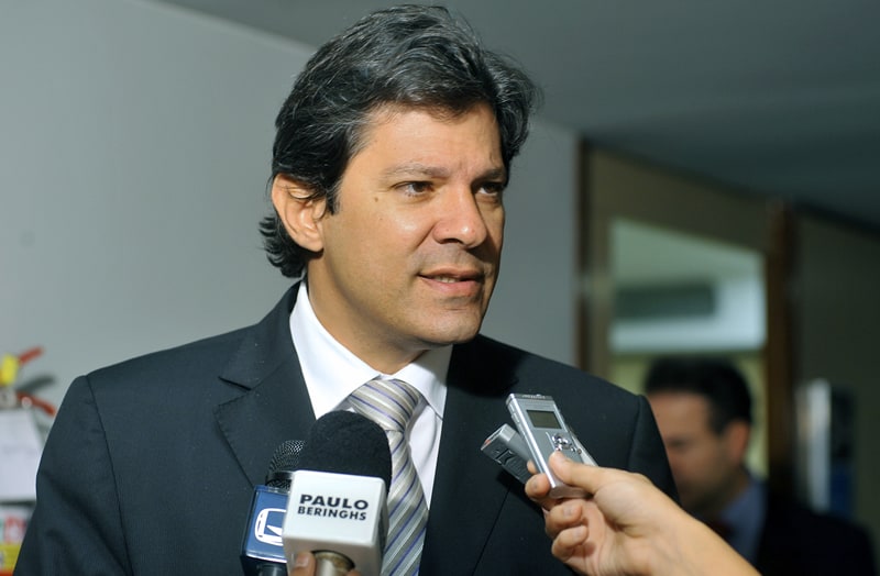 Haddad como ministro da Educação em 2010