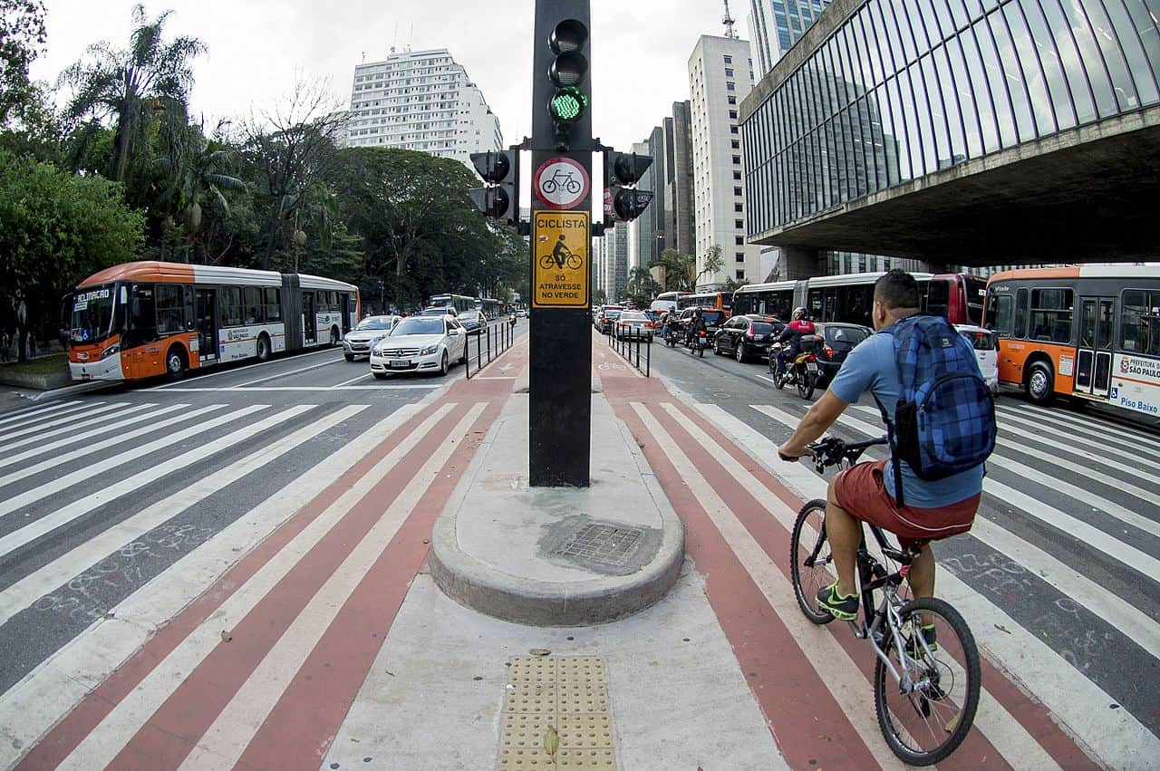 Ciclovia da Avenida Paulista (Foto:Marcelo Camargo/ABr)