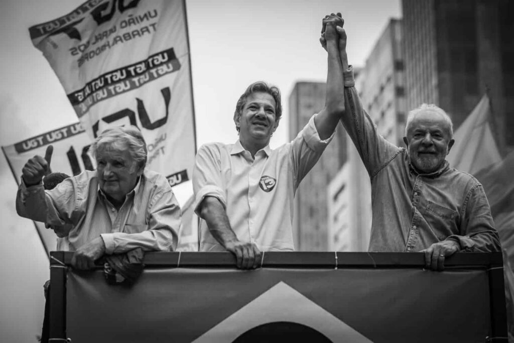 Caminhada do segundo turno durante campanha para o governo do Estado de São Paulo em 2022