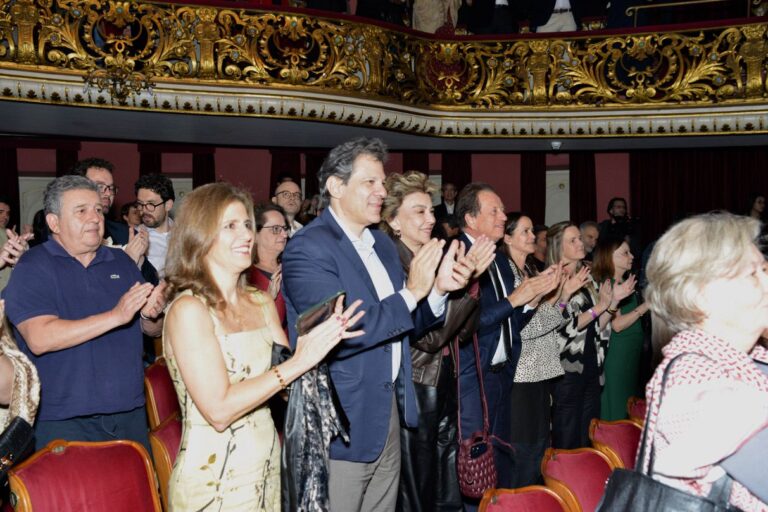 Ministro da Fazenda Fernando Haddad durante o encerramento do X Congresso Internacional de Direito do Seguro