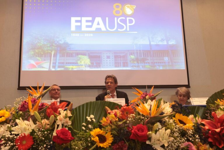 Aula Magna dos Cursos de Graduação da FEA 2026, com o convidado Fernando Haddad (Fotos: Paulo Pinto)